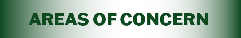 Areas of Concern